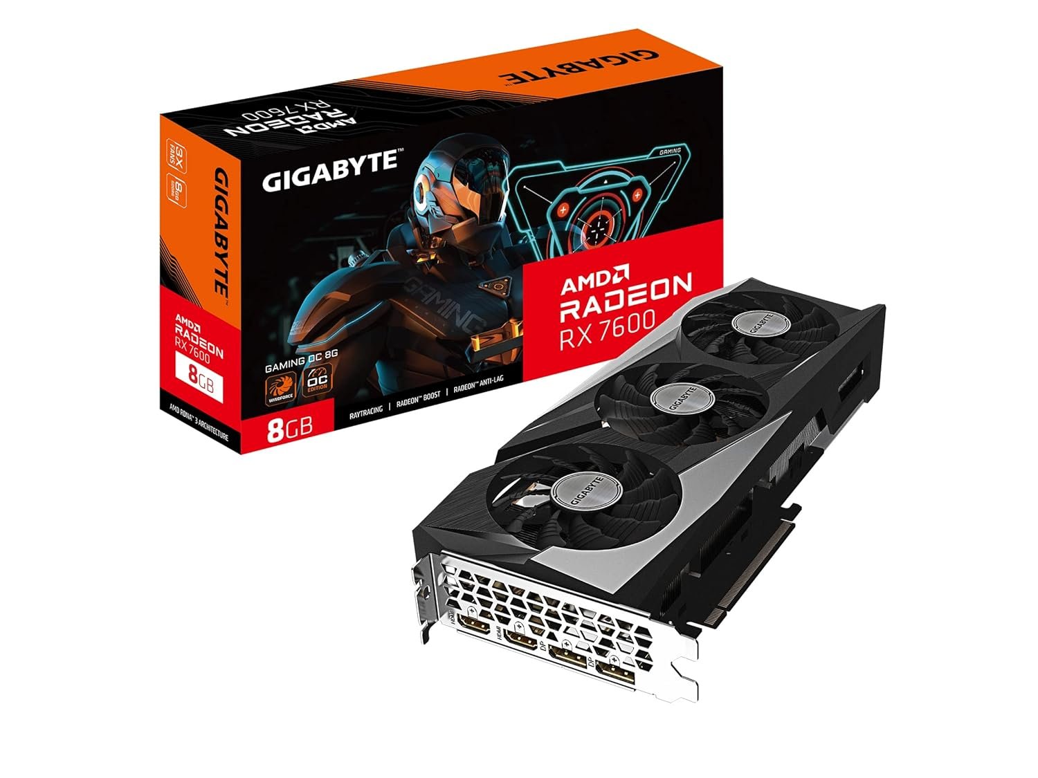 AMD Radeon Rx 7600 8GB Graphics Card (Pre Owned)